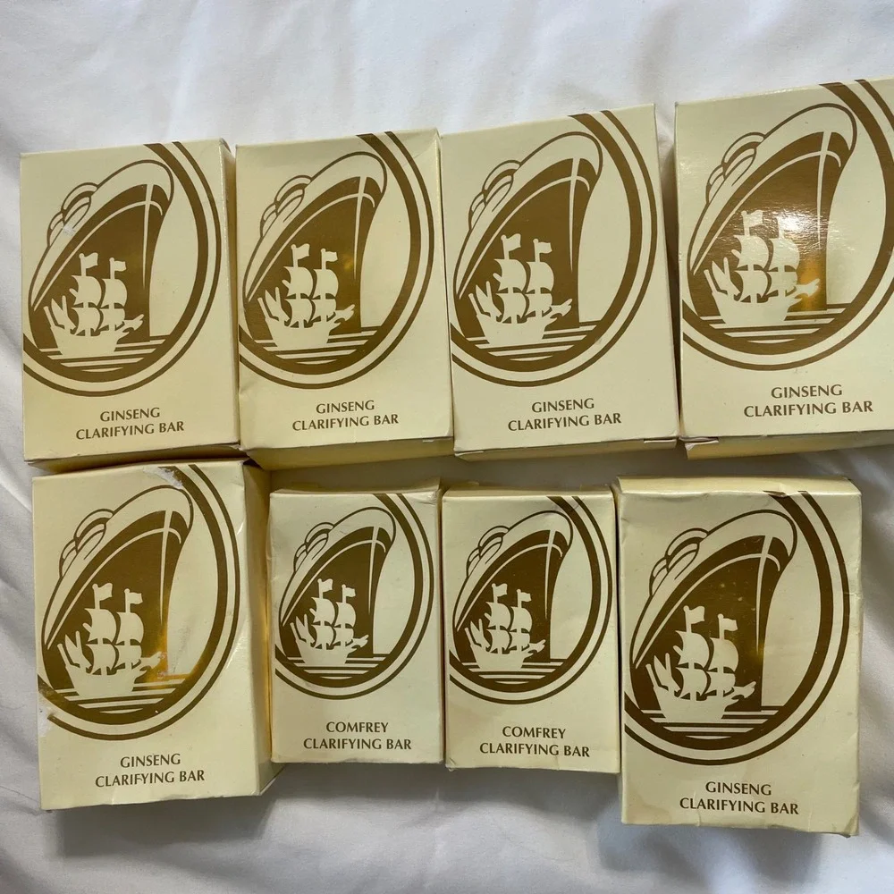 6 Bars Ginseng Clarifying Soap travel size 2 Bar Comfrey Clarifying Soap Vintage